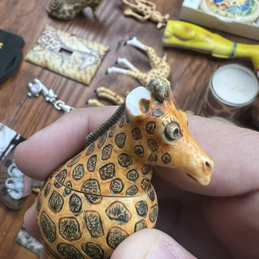 Giraffe Home Decor‎ Lot Zoo Safari Africa Trinkets Socks Ornaments